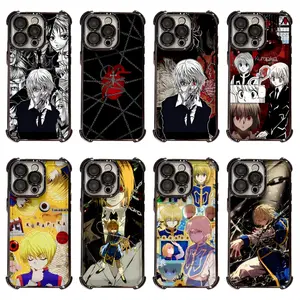 Hot Anime HUNTER×HUNTER Artistic Painting Kurapika Phone Cases For iPhone 17 16 15 14 13 12 11 Promax Pro Air Plus Black TPU Transparent Shockproof Cover Casing Protection Best Gifts For Valentine Christmas Birthday Halloween