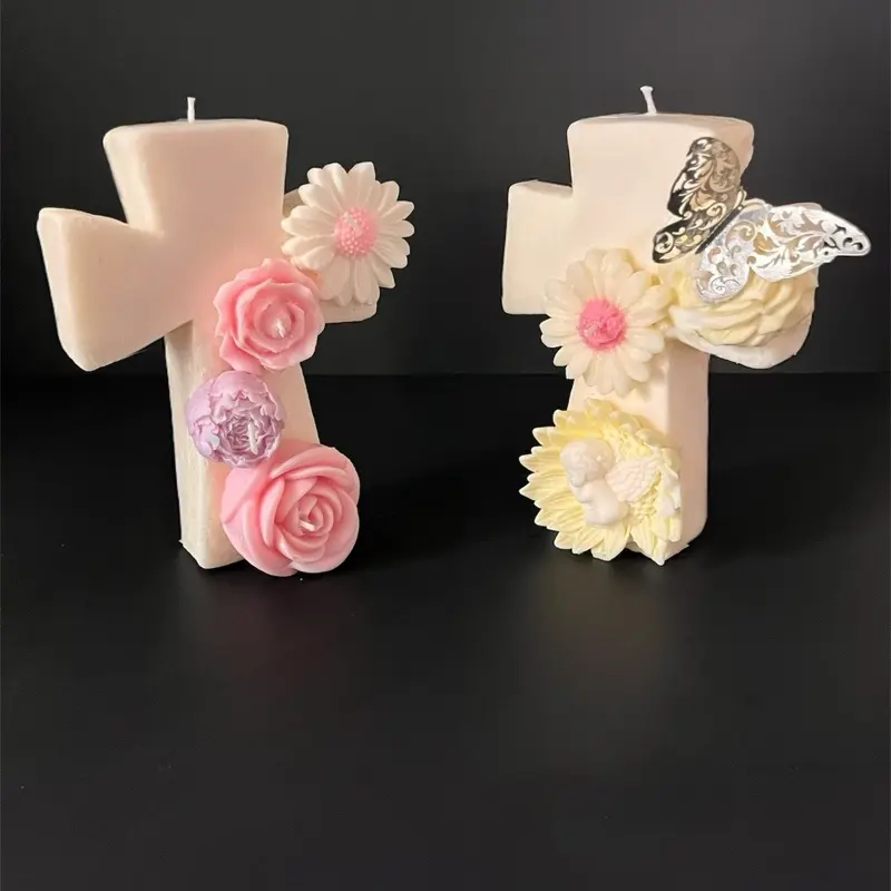 soy wax cross candle