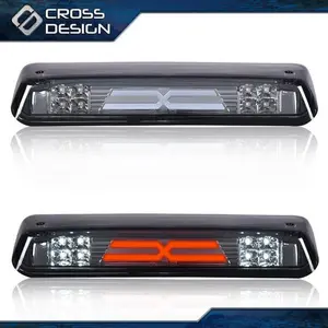 CROSSDESIGN Fit For 2004-2008 Ford F150 F-150 LED Third Brake Tail Light Cargo Lamp Smoke