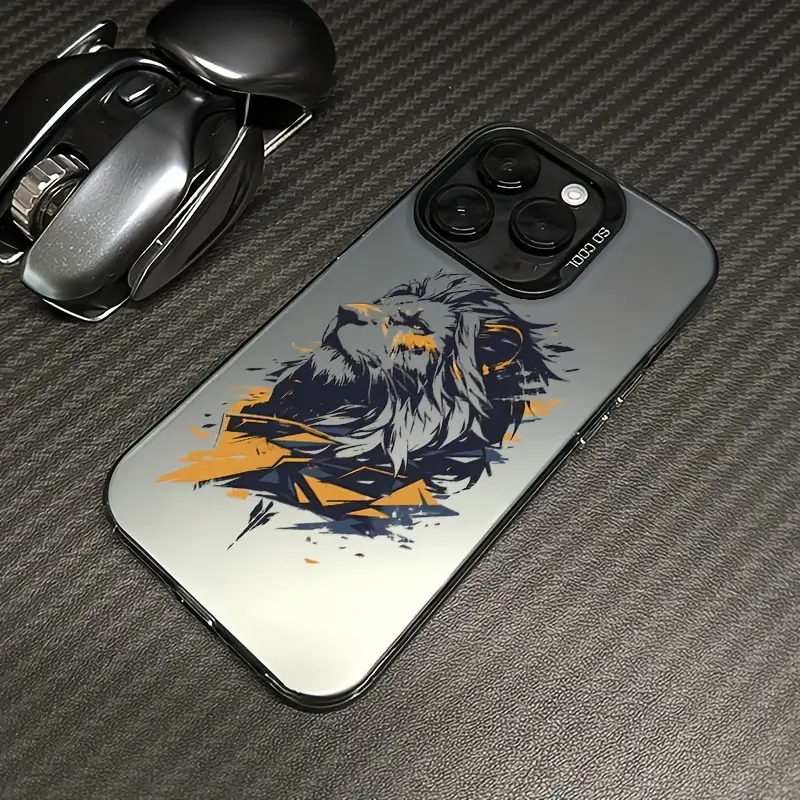 King of the Forest is suitable for iPhone 17 16 15 14 13 12 11 PRO MAX PLUS,AIR and iPhone  phone case, shock-absorbing, anti-slip, lightweight, new fashion trend design, male and female protection high quality air cushion protection phone case soft shell