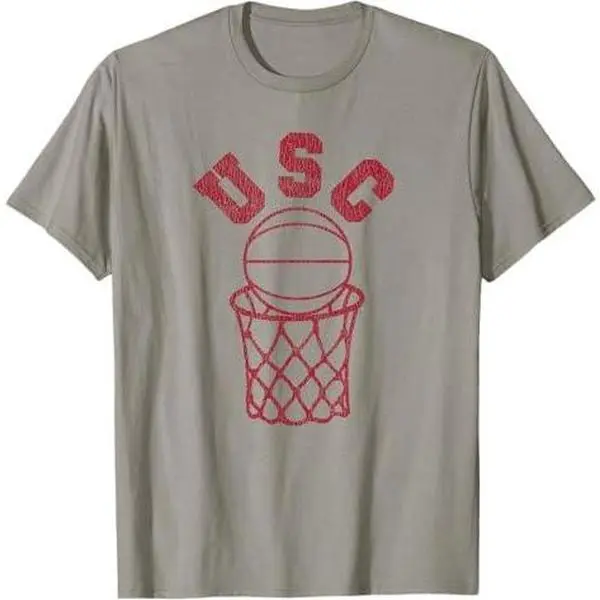 USC USC Basketball Trojans Distressed Retro 80s Style Hoop T-Shirt