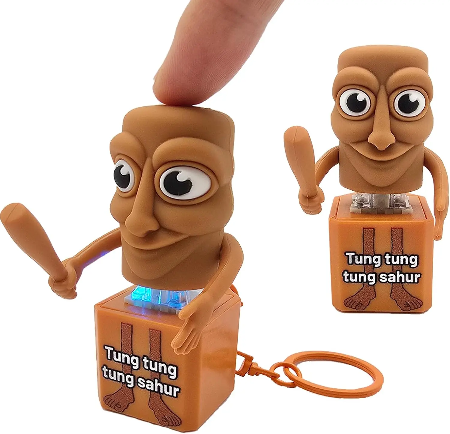 Tung Tung Tung Sahur stress relief toy with keychain Gtzzot