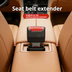 Universal Car Seat Belt Extender Alloy Buckle Adapter for Rear Seat Safety Fit Most Vehicle Models