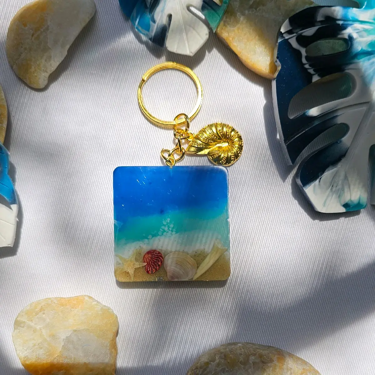 Ocean themed keychain/ beach keychains/ Keychains - TikTok Shop