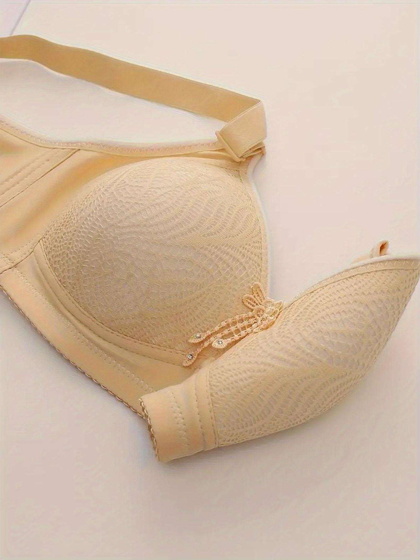 1pc Women's Delicate Bra with Adjustable Wide Straps, Non-Removable Pads, Push-Up Comfort Underwear in 6 Colors, Suitable for Various Occasions and All Seasons