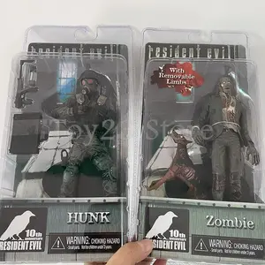 NECA Redfield Hunk Zombie With Dog Licker And Walker Chris Redfield Hunk Action Figure Model Toys