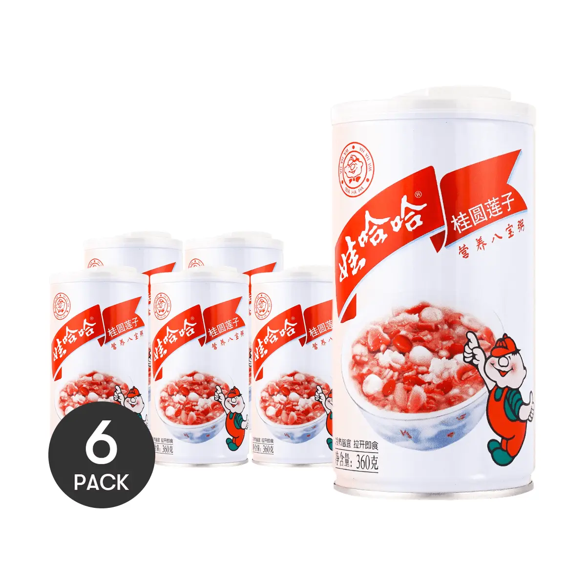 6Packs WAHAHA Mixed Congee 360g/Pack