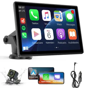 2026 New Wireless Carplay Screen for Car, 7 Inches, Backup Camera, Music/Mirror Link/Navigation for All Cars，Equipped with AUX cable
