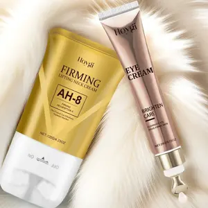 Neck Firming Roller Cream & Massage Eye Cream Set, Reduces Neck Wrinkles, Deep Nourishing, Soothing Skin, Hydrating, Daily Moisturizing, Moisturizer