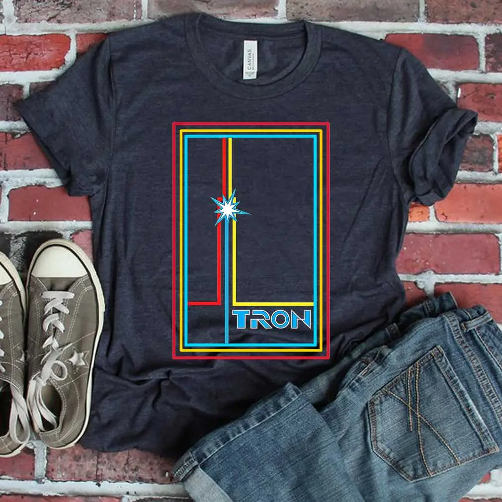 Tron And Three Color Line Mark T-Shirt T-Shirt
