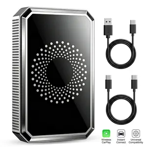 【FathersDayGift】Wireless CarPlay Adapter Car Screen Upgrade Box - Convert Wired Connection to Wireless, Access Video Apps via Phone Network | For Vehicles with Wired CarPlay/Android Auto | In-Car Multimedia