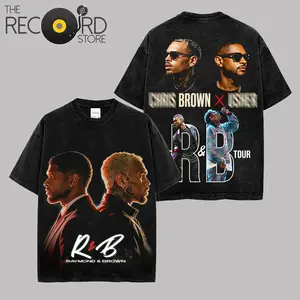 The R&B Tour Date Raymond & Brown 2026 Premium Washed Cotton T-Shirt, R&B Music Duo Graphic Tee, Urban Hip Hop Soul Streetwear Shirt, Concert Tour Merch, Gift for Breezy R&B Fans, Vintage Music Tee