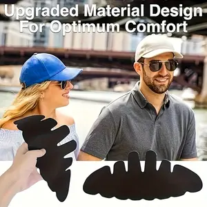 12pcs. Sweat absorbing pad baseball cap liner washable flexible liner reusable felt cap shaper hat sweatproof pad suitable for wide brimmed sports hats, outdoor hardtop hats with black headbands 12pcs/(6pcs white+6pcs black)=12pcs