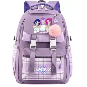 2026 New KPOP Witch Hunter Group Printed School Bag Korean Version Large Capacity Casual Backpack