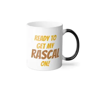 I Am Kolohe - Ready to Get My Rascal On | Color Morphing Mug, 11oz | Kolohe Ko Ceramic Cup Drinkware Sturdy Coffee Washable Reusable Glossy