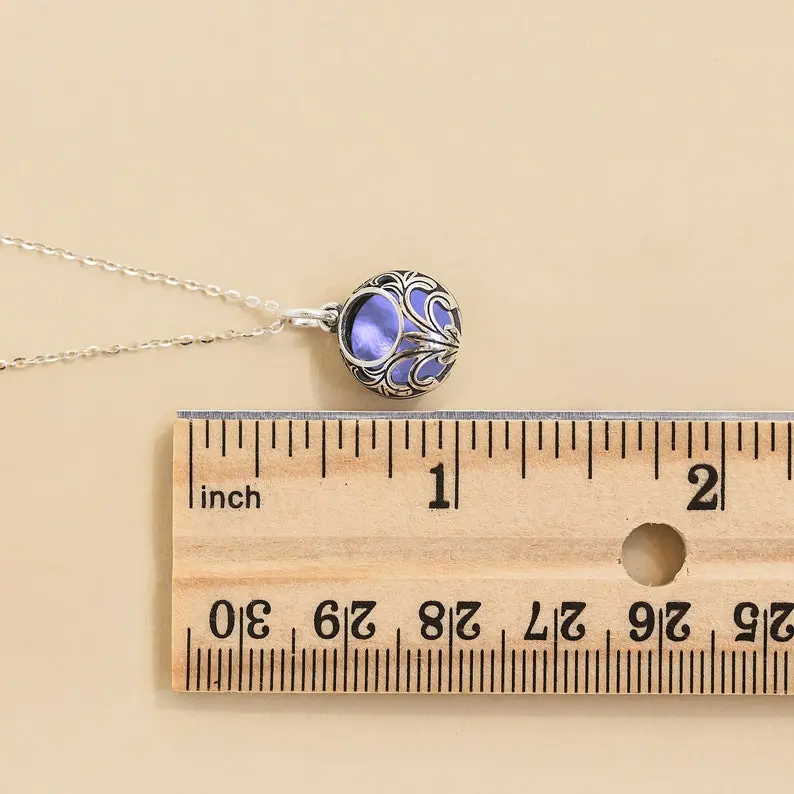 Recycled Early 1900's Purple Medicine Bottle and Sterling Vintage Lace Necklace