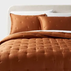 Full/Queen TENCEL Comforter and Sham Set Copper - Threshold: 320 Thread Count, Full/Queen TENCEL Comforter and Sham Set Copper - Threshold: 320 Thread Count,