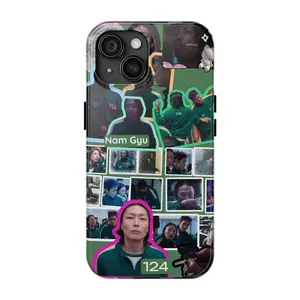 6 Styles Nam - gyu Player 124 Squid Game 3 Phone case, Case Cover For iPhone 16 15 14 13 12 11 X SE and Samsung S25 S24 S23 S22 S21, Gifts For Fans Men Women Y