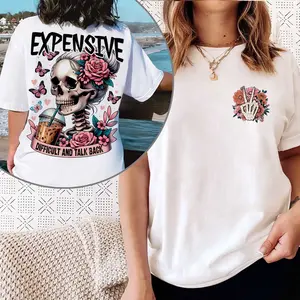 Expensive Difficult And Talks Back Skeleton Flower Mom Shirt, Funny Mom Saying, Skeleton Snarky shirt, Sarcastic Funny, Talks Back Tshirt