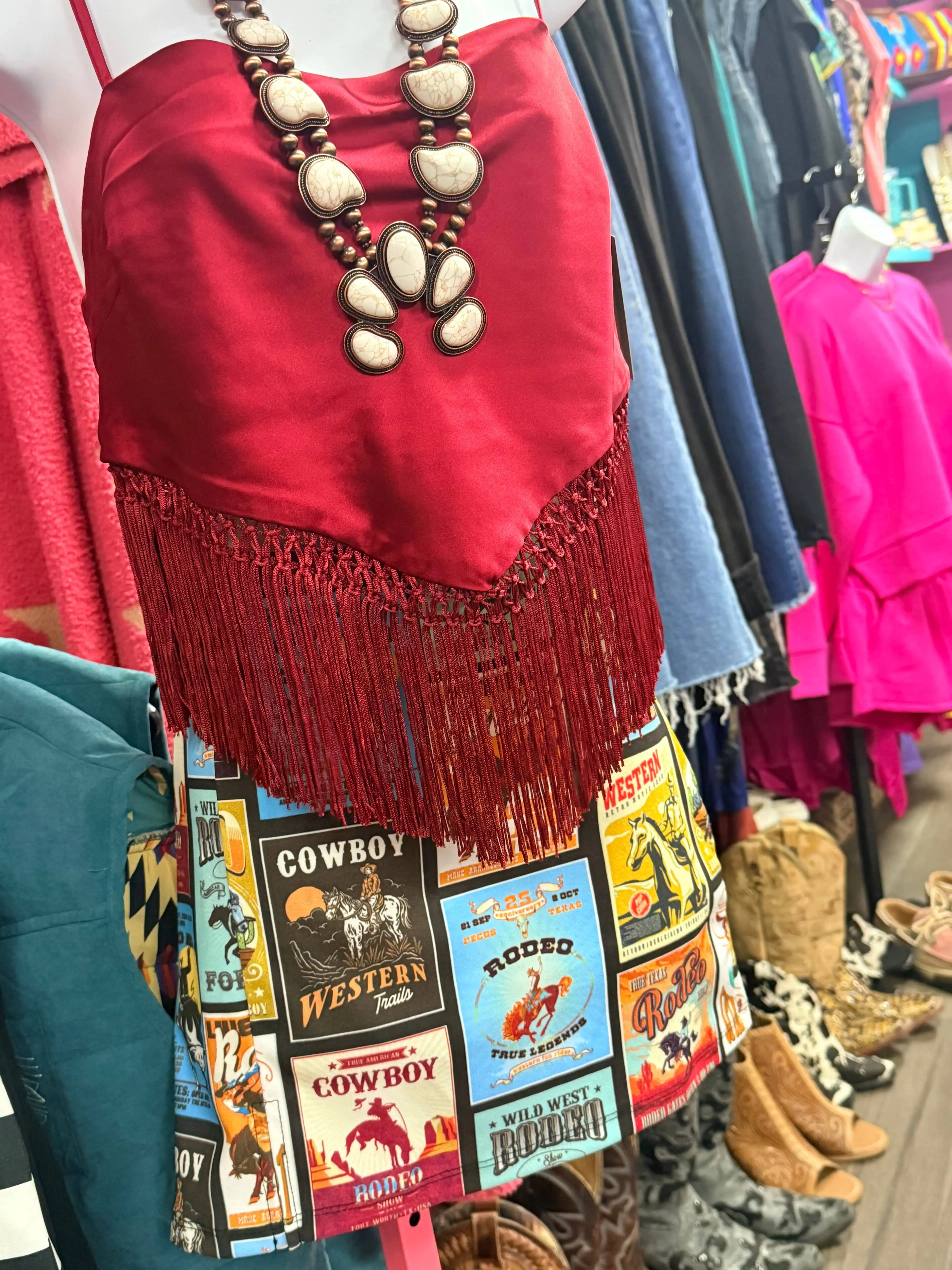 Cowboy Collage Skort