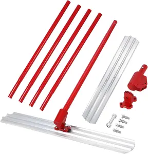 Garvee Bull Float Magnesium Concrete Float, Aluminum Magnesium Alloy Concrete Float，48 x 8" Round End Tool, with Adjustable Bracket, Easy to Use