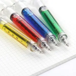 Creative Novelty Syringe Ballpoint Pen - Cute Fidget Stationery for Students, Stress Relief Desk Toy & Innovative Writing Pen