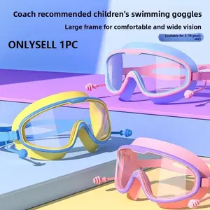 Children's swimming goggles, high-definition, waterproof, anti-fog, large-frame swimming equipment, swimming goggles for boys and girls, Sports Goggles