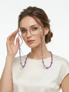 Fashion Beaded Eyeglass Chain Strap, Stylish Sunglasses Neck Cord, Anti-Drop and Anti-Loss Design, Perfect for Daily Use