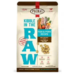 Kibble in the Raw Dog Food - Fish & Pork Recipe