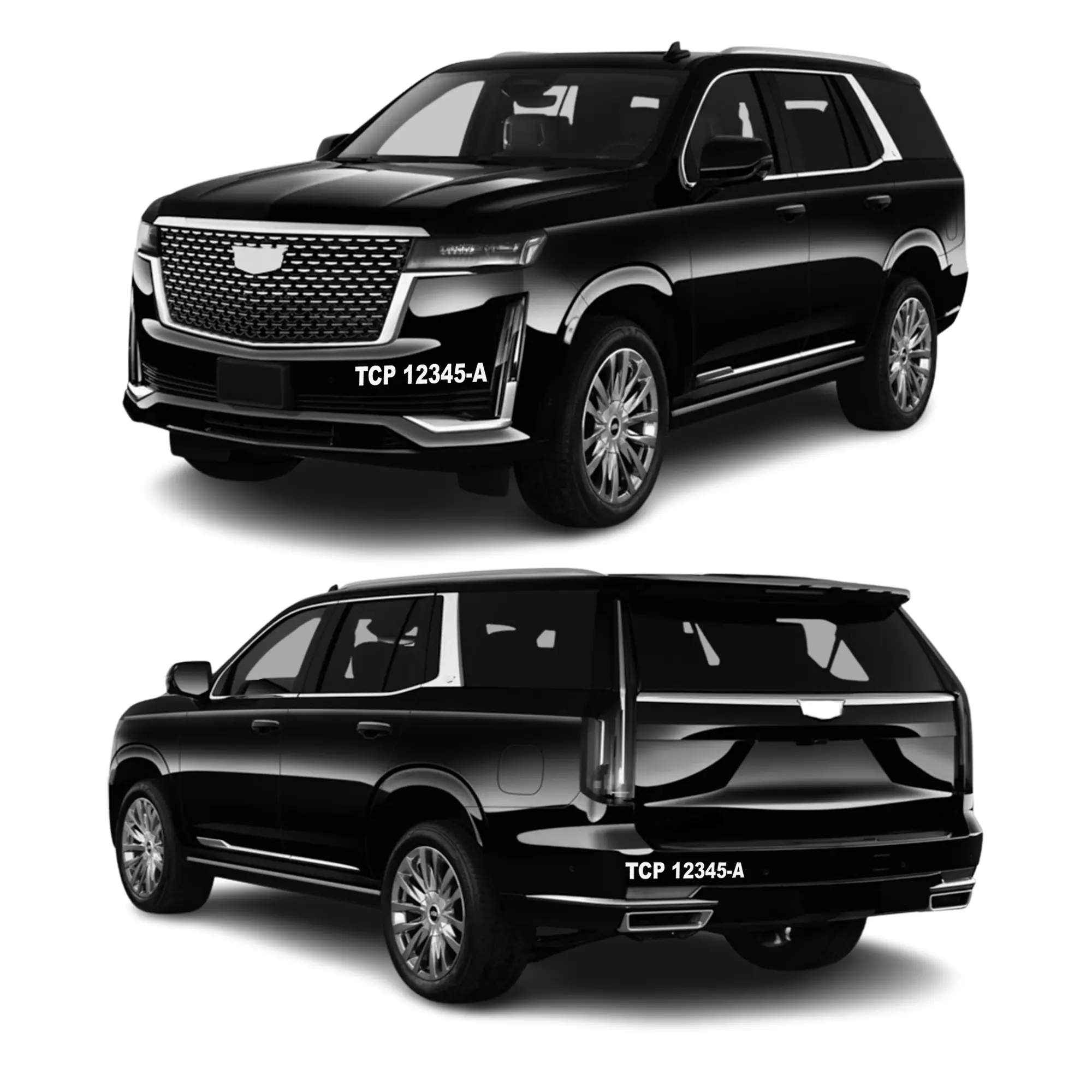 TCP Transportation Charter Permit California Custom Sticker Decal Limousine Chauffer Vehicles