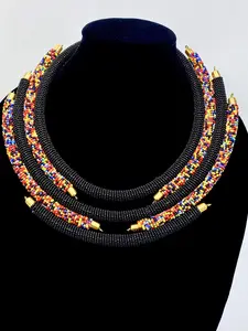 Annalise - African beaded necklace