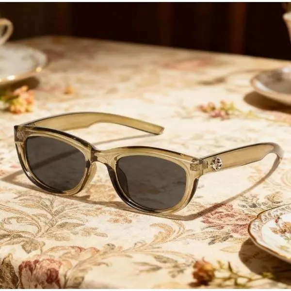 Olive Green Sunglasses Women's Small Face Concave Sunshade Street Sunglasses