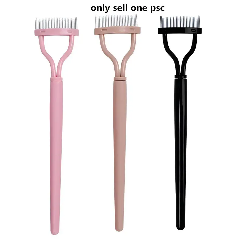Stainless Steel Eyelash Comb for Perfectly Groomed, Flawless Lashes, Durable and Easy-To-Clean Cosmetic Makeup Beauty Tool, Essential Accessory to Prevent Clumping