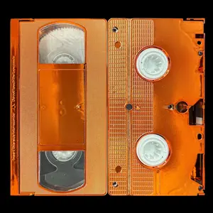 Metallic Burnt Orange VHS Tape Shell w/T-150 Tape