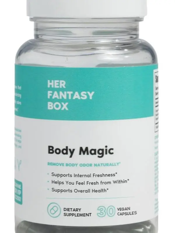Her Fantasy Box | Body Magic | Chlorophyll Capsules - 30 Vegan Capsules for Detox, Digestion, Gut Health, Skin Support, and Oily Skin - Natural Energy Booster