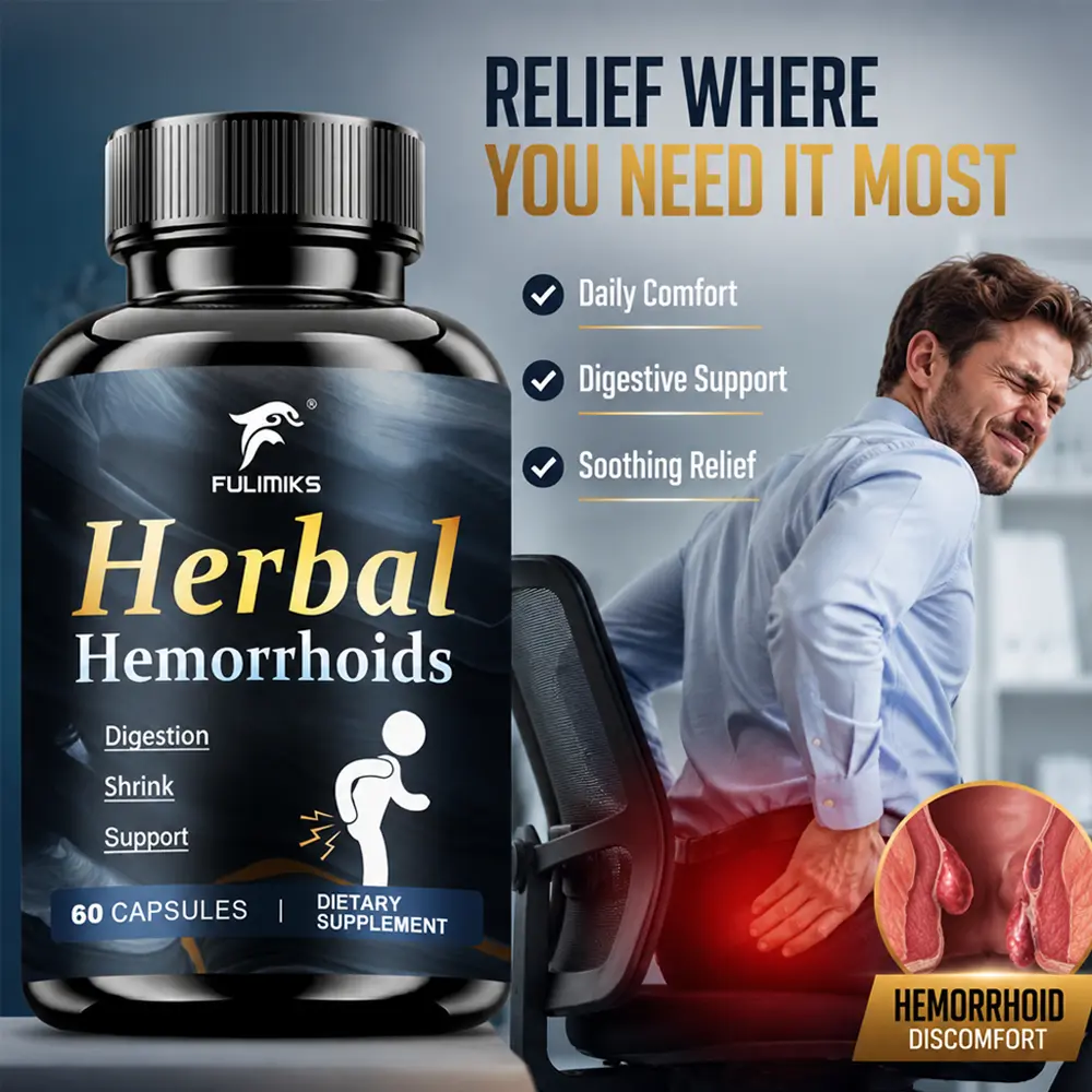 Hem-Control - Fast Effective Hemorrhoid Treatment Supplement -  with Turmeric Root Powder, Berberine HCl, Apple Cider Vinegar, Panax Ginseng Extract, Powerful Formula to Promote Symptom Relief, Shrinking of Hemorrhoids, Ease Discomfort - 60 Capsules