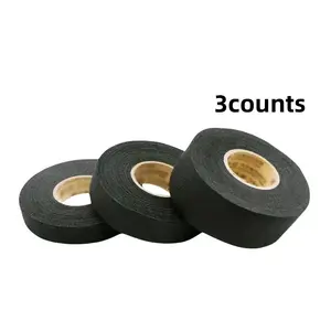 3 Piece Car Wire Harness Velcro Tape, High Temperature Insulation Velcro Cloth, Durable Fabric Adhesive Strips for Automotive Use