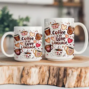 Coffee Is My 11oz  15oz Mug  Cute Mug  Coffee Cup Template Coffee Lover Mug Press 