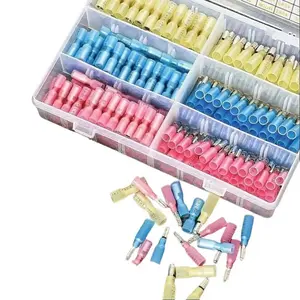 320Pack Heat Shrink Bullet Connectors AWG22-18 Male and Female Wire Bullet Terminals Blue Red Yellow Bullet Butt Terminals Kit - Home Improvement.