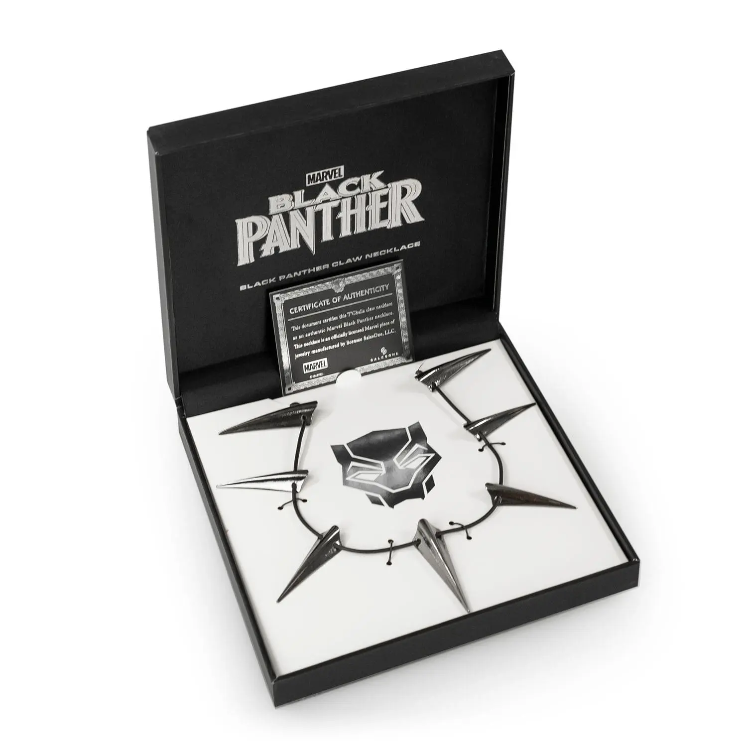 Marvel Black Panther Claw Necklace, Stainless Steel Polished Metal Exact Replica, Movie-Inspired Wakanda Fashion Costume Jewelry Accessory, Accessories