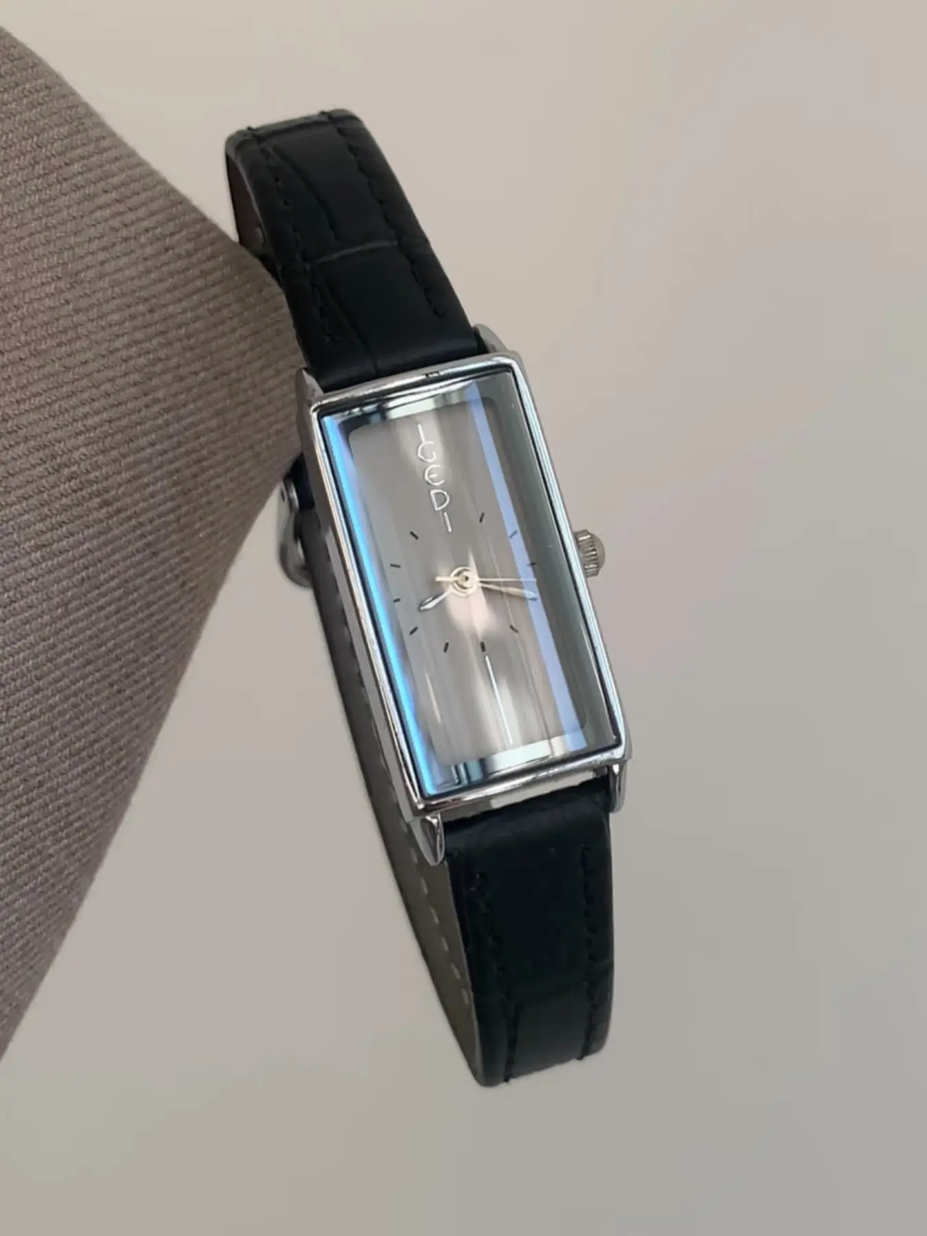 High-End Leather Strap Rectangle Women's Quartz Watch, Precise Timekeeping, Perfect Gift, Elegant Style, All Seasons Wearable