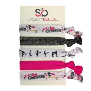 Girls Gymnastics Hair Ties Set - Perfect for Gymnastics Lovers, Gymnastics Gift for Girls