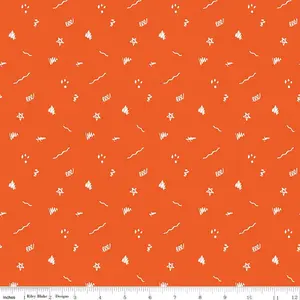 Fabric Riley Blake Red Ditsy Doodle Get Your Cray-on with Crayola by the Quarter Yard C15414-RED
