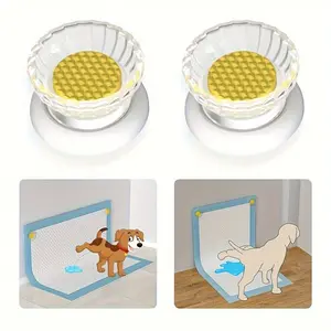 2-Pack Magnetic Dog Urine Pad Holder, Easy Installation No Drilling Required, Non-Slip Pet Training Mat Clip, Durable Plastic Fits All Dogs, Puppy Pee Pads