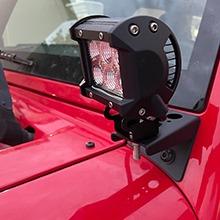 Nilight 2PCS Mounting Base Bracket LED Light Bar Slide Mount Bracket 2 Years Warranty (90034B),Black