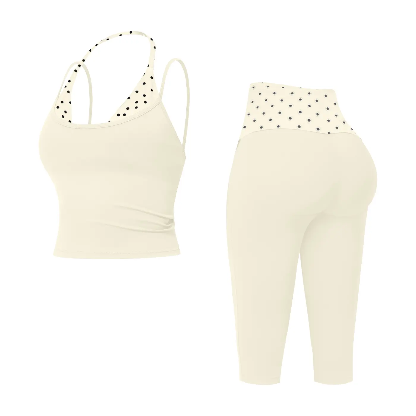 Off-white black polka dots