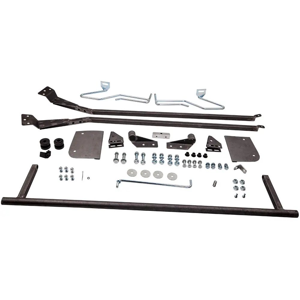 maXpeedingrods Stainless Steel Truck Engine Hood Tilt Flip Conversion Kit with Flip Mechanism - Easy Install Hood Access Tool Compatible with Ford F100 1953-1956 Automotive Car Repair Assembly & Disassembly Tool