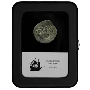 Premium Spanish Pirate Era Bronze Coin With Date