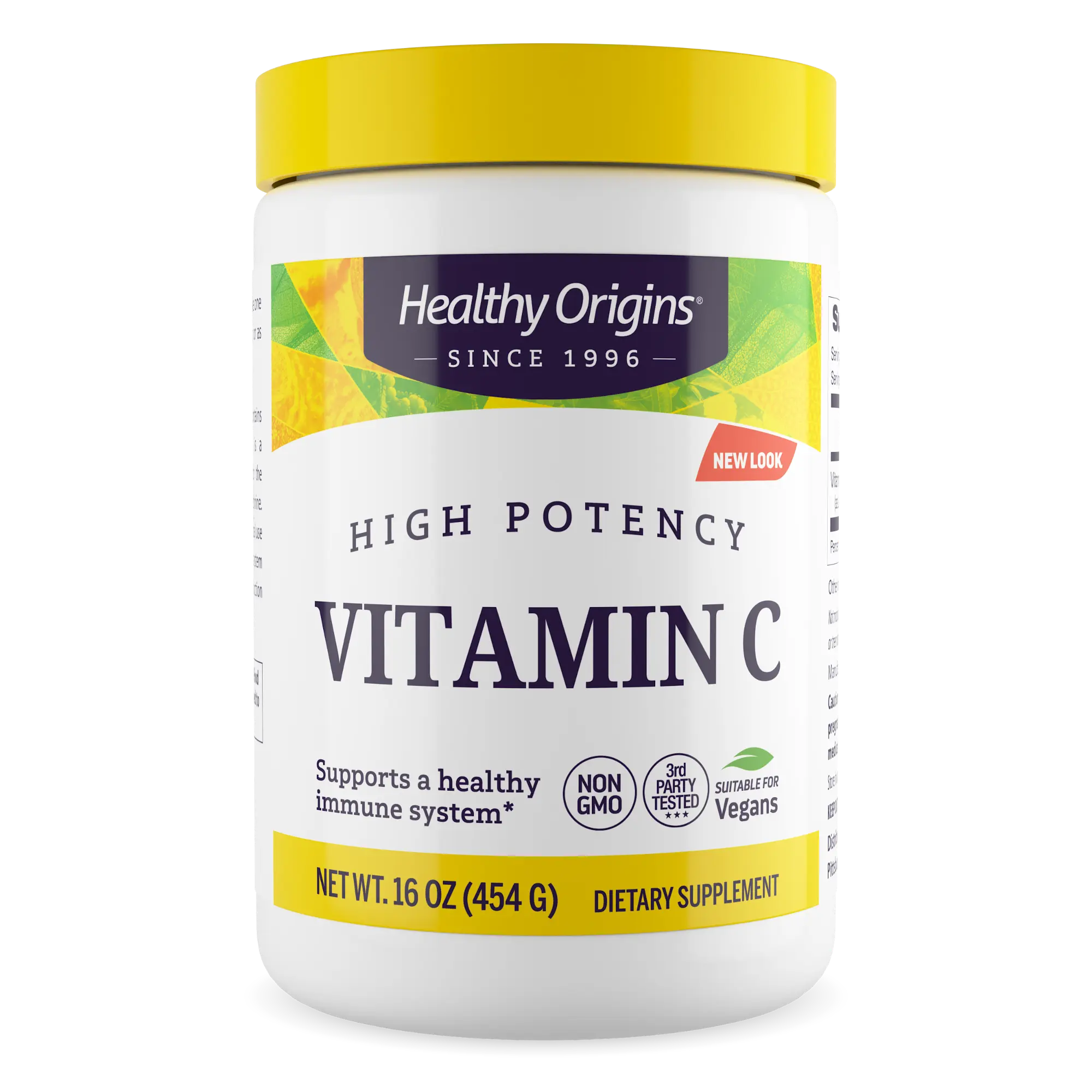 Healthy Origins - Vitamin C Powder 16 Oz 16oz (454g) Immune System Support & Healthy Collagen Synthesis