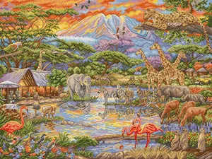 Wild Africa L9941 Counted Cross Stitch Kit